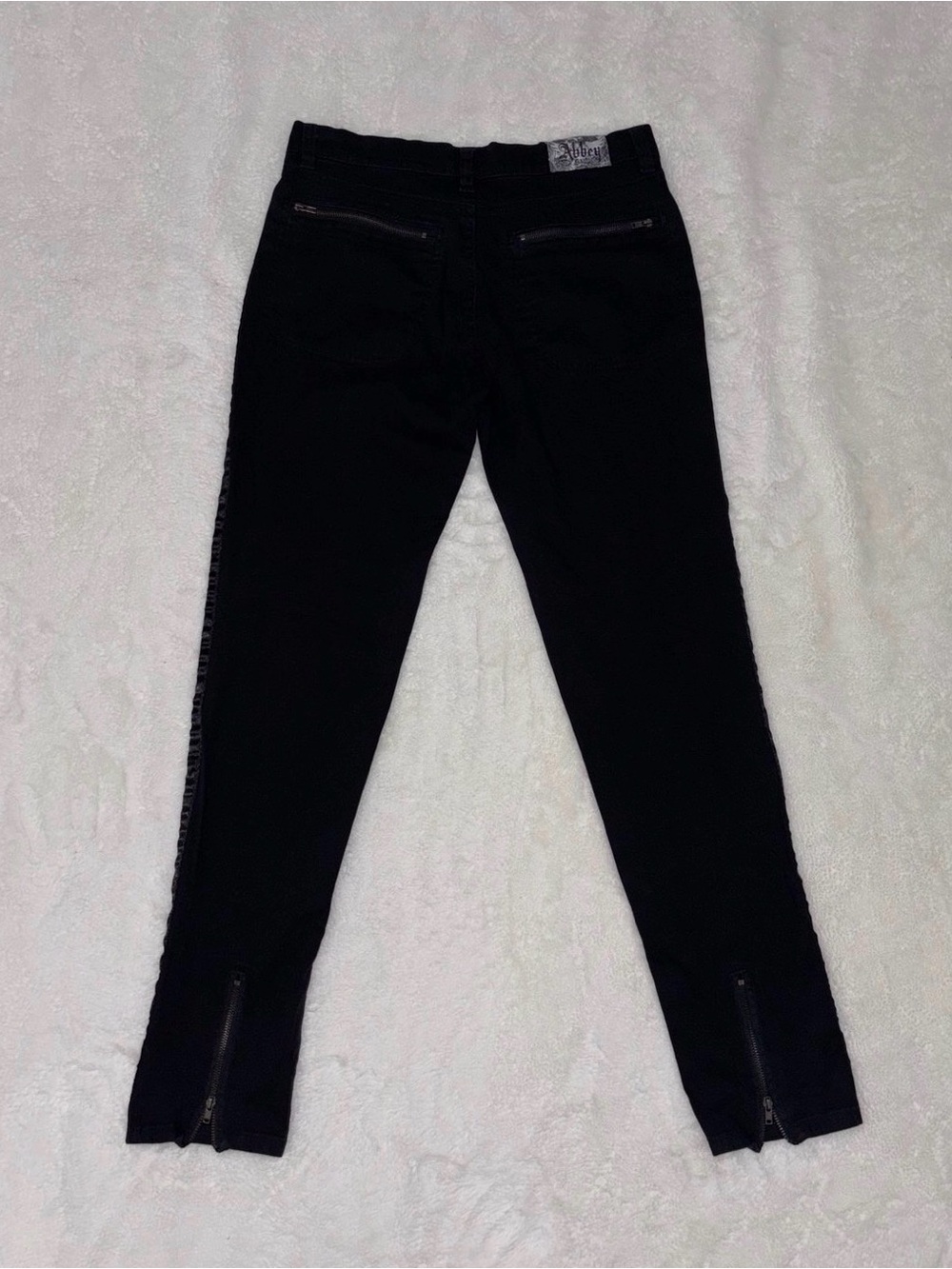 abbey dawn y2k emo skinny jeans sz 9 ✮ - Picture 7 of 10